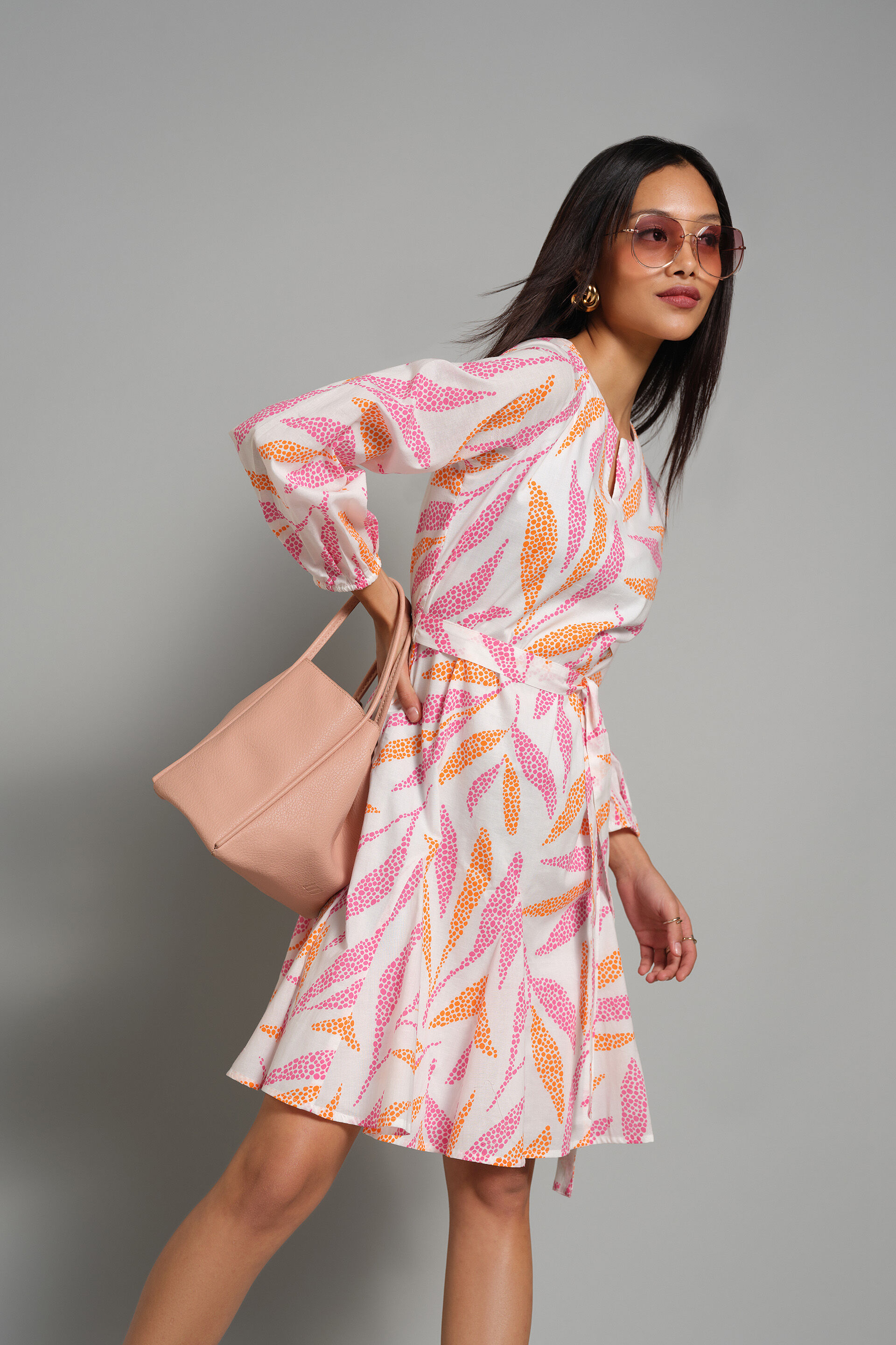 Leaf Love Dress, Pink, image 2